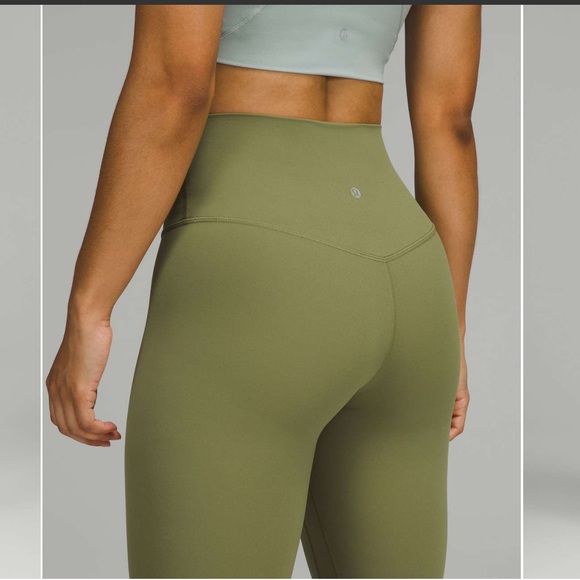 NWOT Lululemon Athletica Align High-Rise  25” Bronze Green Leggings size 4 - Picture 3 of 10
